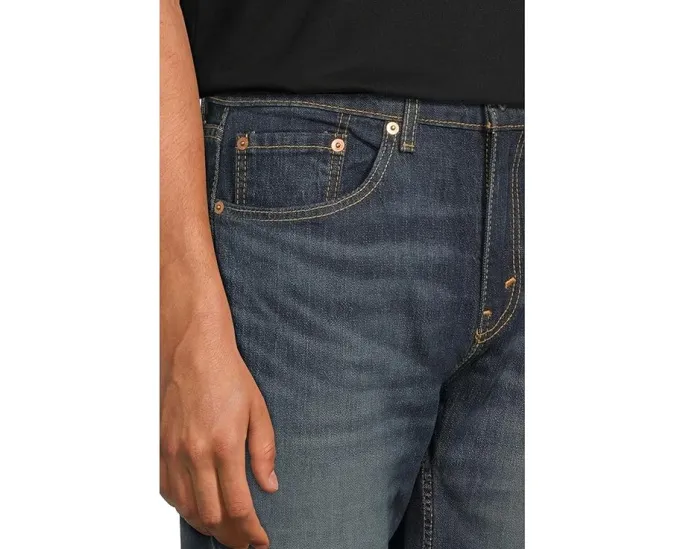 Джинсы Levi's 527 Slim Boot Cut с зауженным клешем и темным оттенком