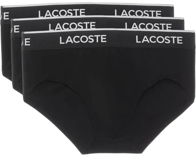 Трусы Lacoste из хлопка с эластаном 3 штуки