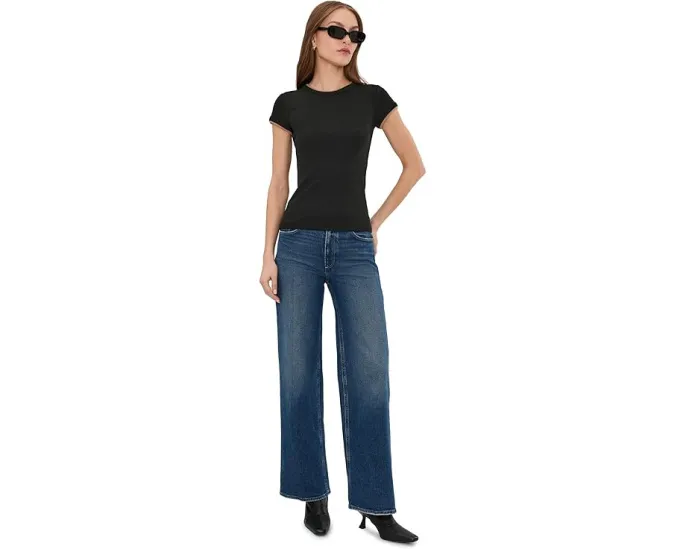 Футболка NIC+ZOE Perfect Knit Rib с двойным слоем и ребристой текстурой