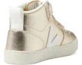 Кроссовки VEJA Small V-10 Mid для малышей с блестящим кожаным верхом