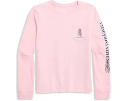 Vineyard Vines Kids футболка с длинным рукавом Nutcracker Ballerina из мягкого хлопка