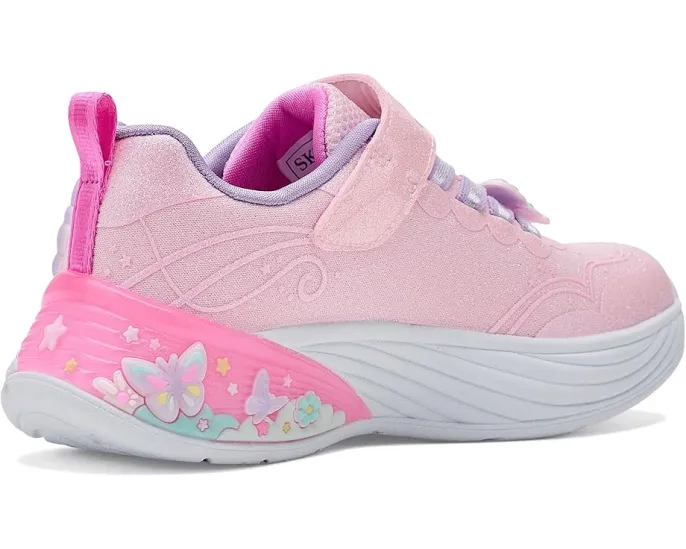 Детские кроссовки SKECHERS KIDS Butterfly Bliss со светящейся подошвой и стразами
