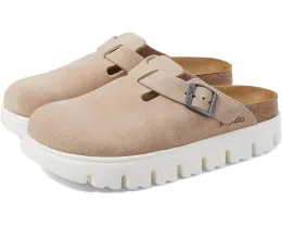 Клоги Birkenstock Boston Chunky Platform на пробковой стельке
