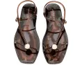 Босоножки Loeffler Randall Dana из блестящего материала с ремешками
