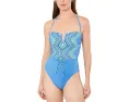 Цельный купальник BECCA Summer Sunrise Brinley с бандо