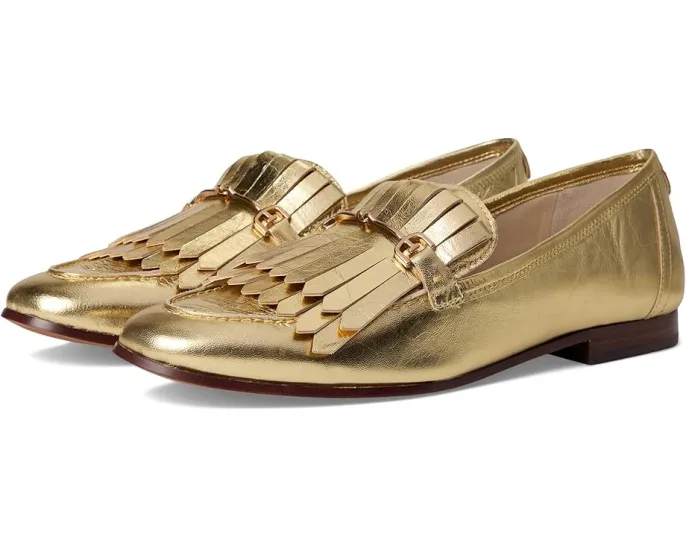 Лоферы Sam Edelman Liz из состаренной кожи с килти и металлической пряжкой