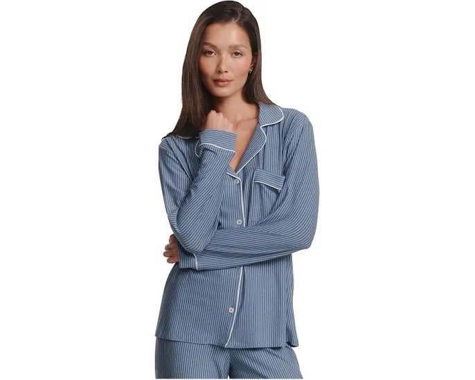 Eberjey Пижамный комплект Gisele Printed Long из мягкого модала