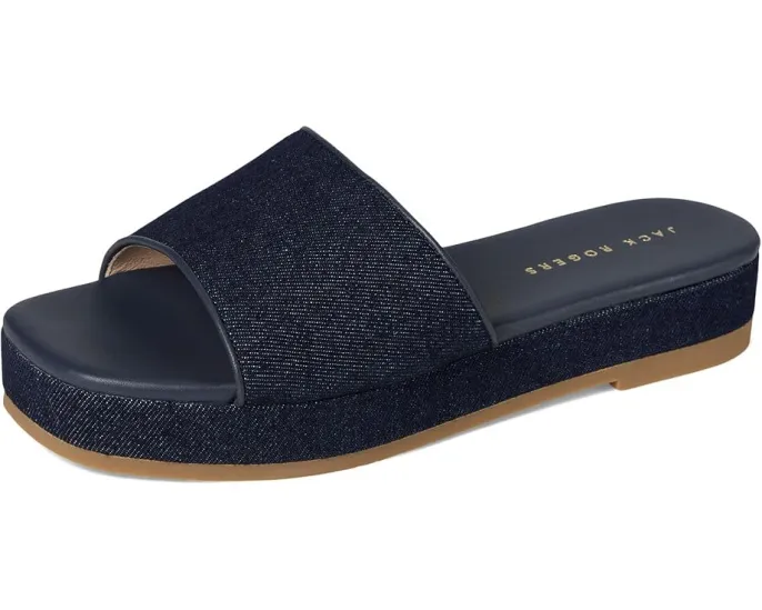 Сандалии Jack Rogers Bay Flatform на платформе с верхом из кожи и подошвой из резины