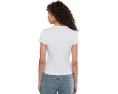 Футболка AllSaints Stevie из 100% хлопка с коротким рукавом и прямым подолом
