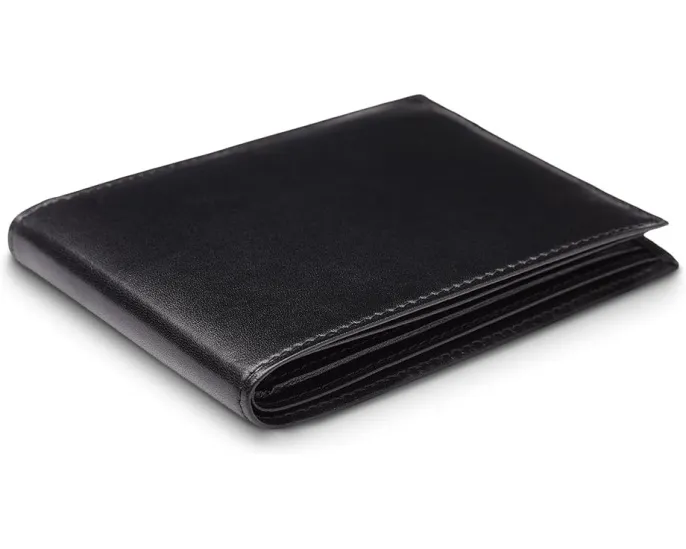 Bosca деловой кошелек с окошком для ID из состаренной кожи