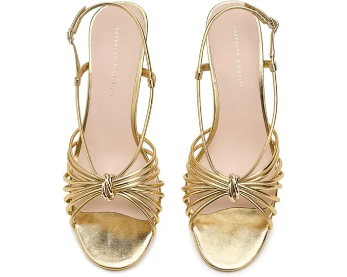 Босоножки Loeffler Randall Mareka на каблуке с ремешками и металлической фурнитурой