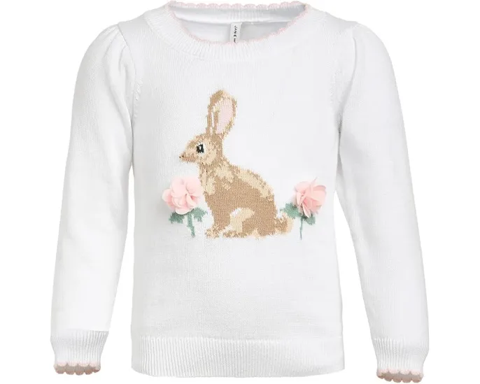Детский свитер с интарсией в виде кролика Janie and Jack для малышей