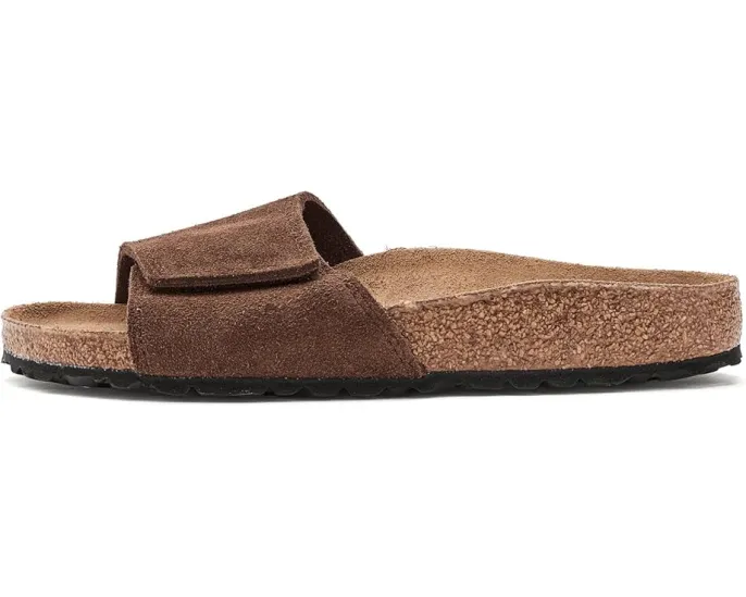 Сандалии Birkenstock Sylt из замши с контурной стелькой и регулируемой застежкой