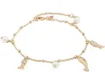 Браслет на щиколотку Summer Daze Charm от Kate Spade New York с подвесками и жемчугом