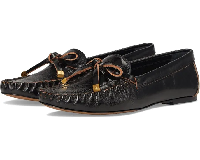 Лоферы Vince Camuto Katena на плоской подошве с бантом и ручной строчкой