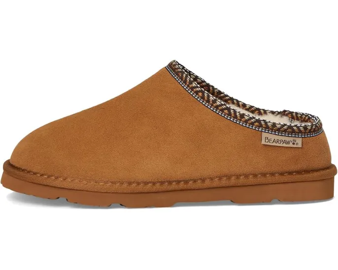 Уютные тапочки-мокасины Bearpaw Tabitha II с пропиткой BearCoat
