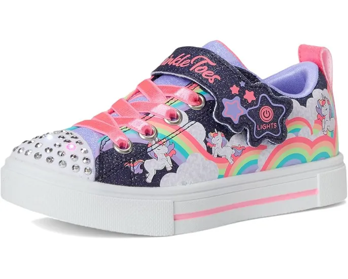Детские кроссовки Skechers Twinkle Sparks Jumpin Clouds со светящимся носком