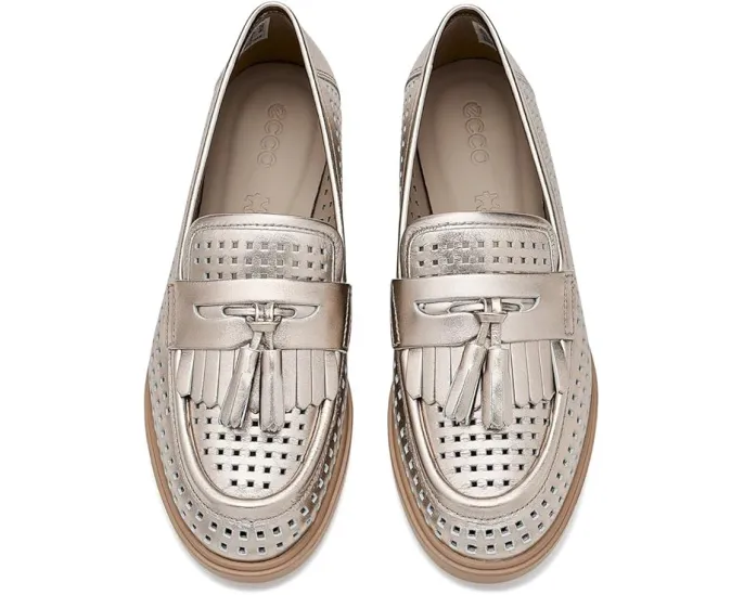 ECCO Dress Classic 15 лоферы с кисточкой и перфорацией на каблуке 15 мм