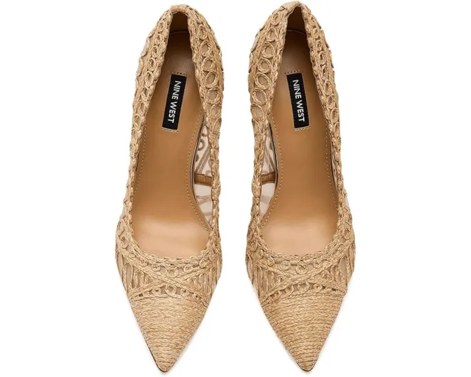 Туфли-лодочки Frista от Nine West на высокой шпильке с плетеными деталями