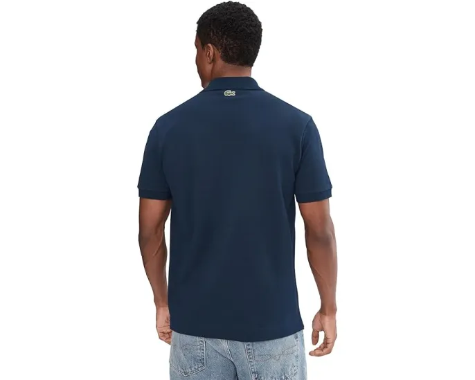 Поло Lacoste Classic Fit с тисненым логотипом из хлопка petit pique