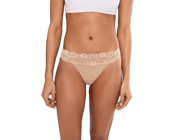 Набор из 3 стрингов PACT с кружевной резинкой