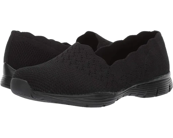 Skechers мокасины Seager Stat с цельновязаным верхом и съемной стелькой с памятью формы
