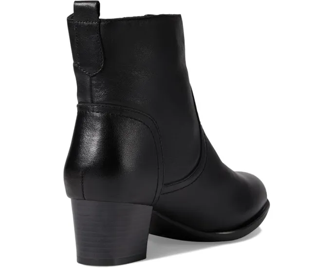 Ботильоны Nazca на удобном каблуке с кнопкой и молнией из кожи