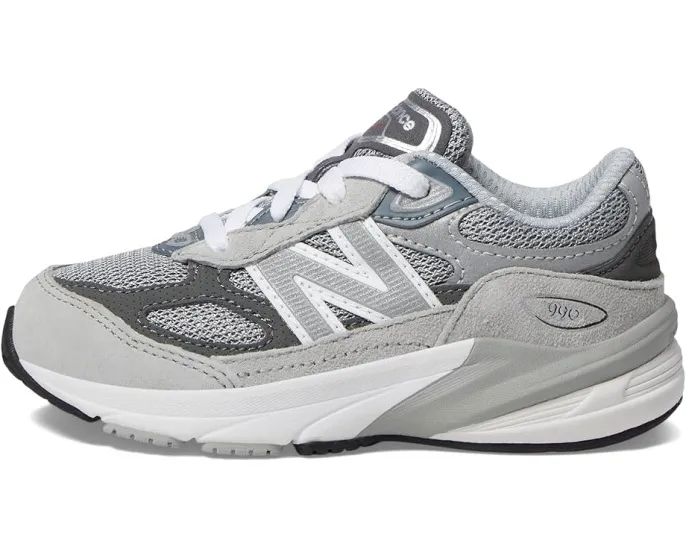 Детские кроссовки New Balance 990v6 с липучкой и светоотражающими деталями