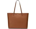 Большая кожаная сумка-тоут Lauren Ralph Lauren Crosshatch Karly
