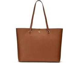Большая кожаная сумка-тоут Lauren Ralph Lauren Crosshatch Karly