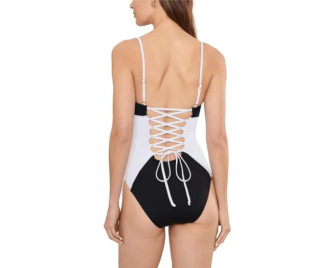 Цельный купальник BECCA Sport Mode Elisabeth в стиле корсета