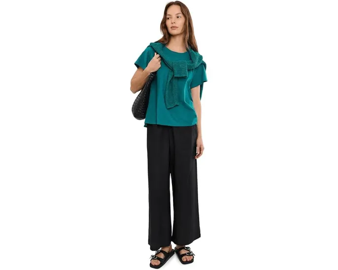 Широкие брюки Eileen Fisher из органического льна длиной до щиколотки
