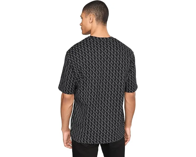 Футболка Armani Exchange с логотипом по всей поверхности