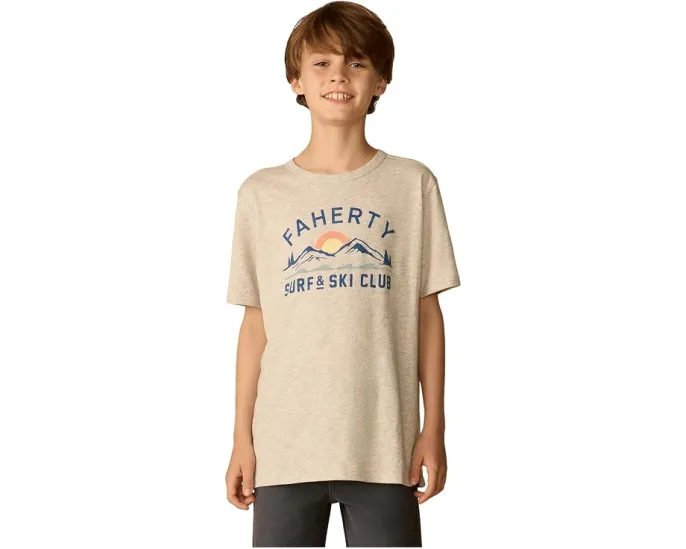 Футболка Graphic Surf & Ski Club Faherty kids с принтом