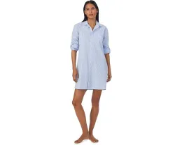 Ночная сорочка Long Sleeve Roll Tab His Shirt с цветочным принтом Lauren Ralph Lauren