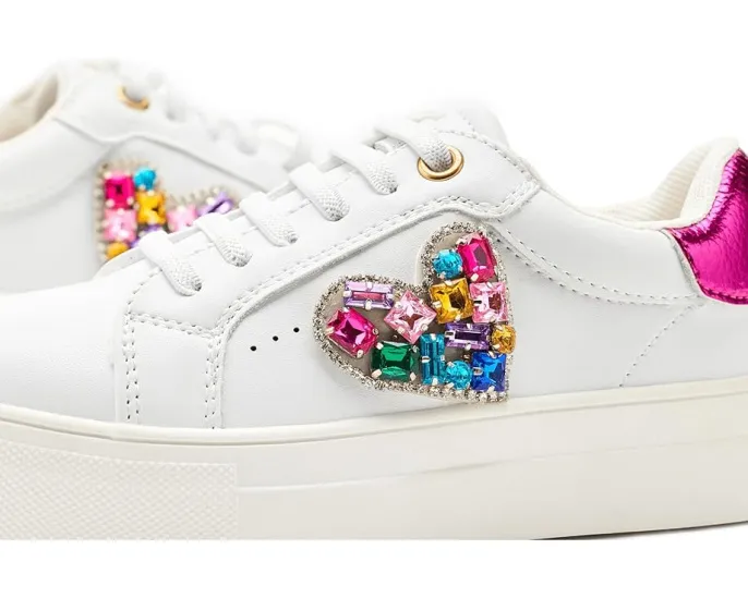 Детские кеды Kurt Geiger London Mini Laney Love Heart с металлическим сердцем