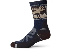 Носки Smartwool Hike Light Cushion Mountain Moose Crew с бесшовным носком и сетчатыми зонами