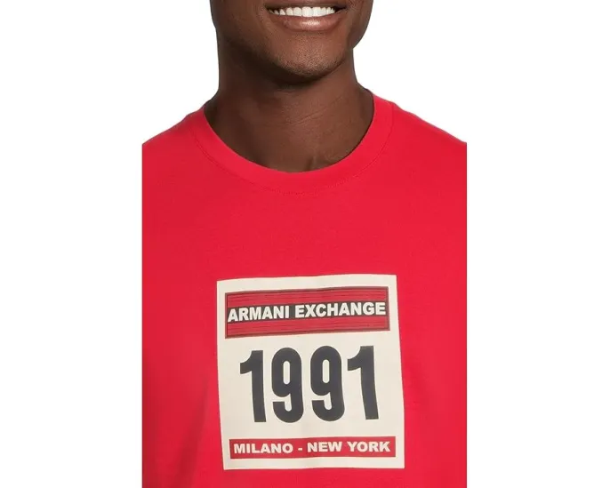 Футболка Armani Exchange с графикой 1991