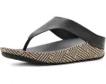 Сандалии FitFlop Lulu Lux с плетеным кожаным верхом и графичной подошвой