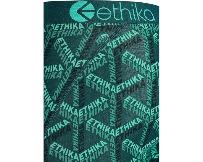 Трусы-плавки ethika Emerald Dynasty с эластичным поясом и принтом