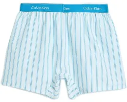 Calvin Klein Хлопковые боксеры Poplin с узором в полоску