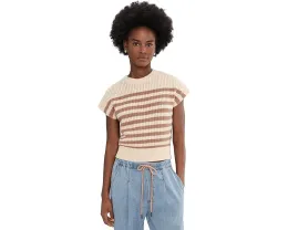 Свитер Lilla P Textured Wedge с короткими рукавами из экологичной смеси