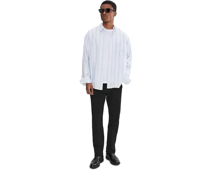 Джинсы Paige Normandie с прямыми штанинами и внутренним швом 30 дюймов (76.2 см) в черном цвете