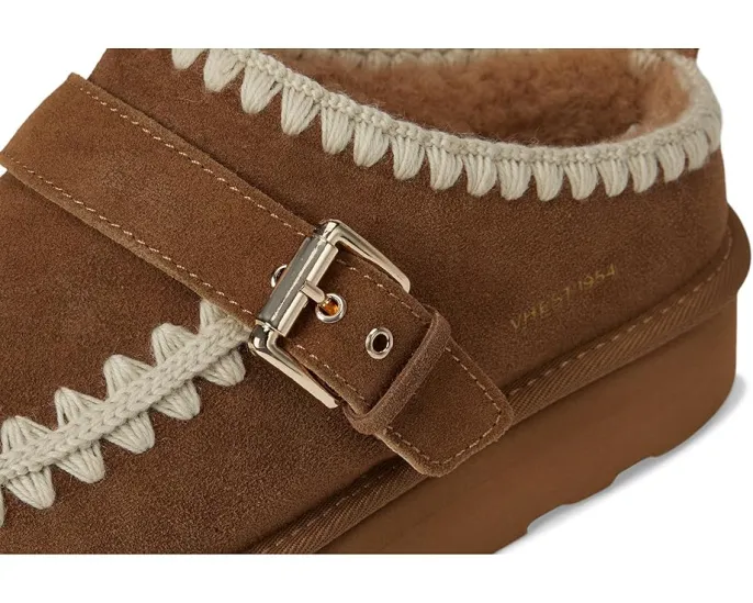 Слипоны Close с подкладкой из искусственного меха и замшевым верхом