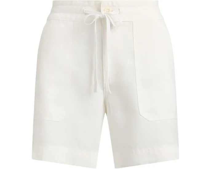 Шорты Linen Wide-Leg Drawcord из льна с широкими штанинами Lauren Ralph Lauren