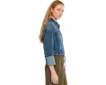 Petite Bracelet Length High Cuff Trucker Jeans Jacket