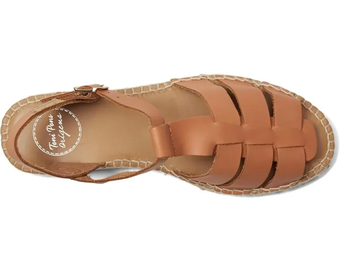 Сандалии Toni Pons Emma на клиновидном каблуке с плетением и регулируемым ремешком