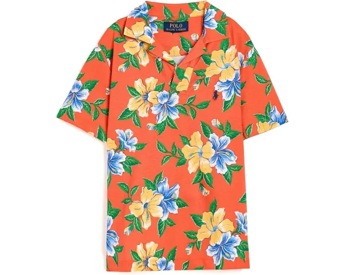 Футболка поло Polo Ralph Lauren Floral Print Cotton Jersey для детей
