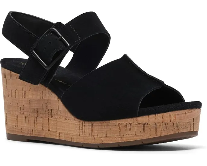 Сандалии Clarks Sabina Dream на клиновидном каблуке с технологией Cushion Plus