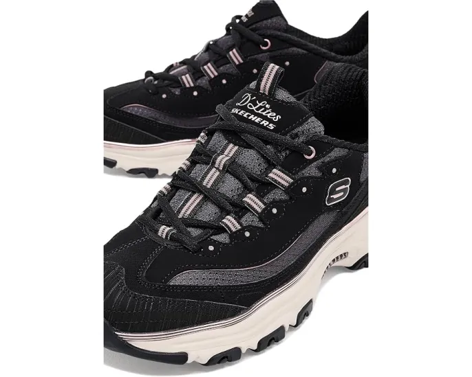 Кроссовки Skechers D'Lites Chrome Wave с хромированной отделкой